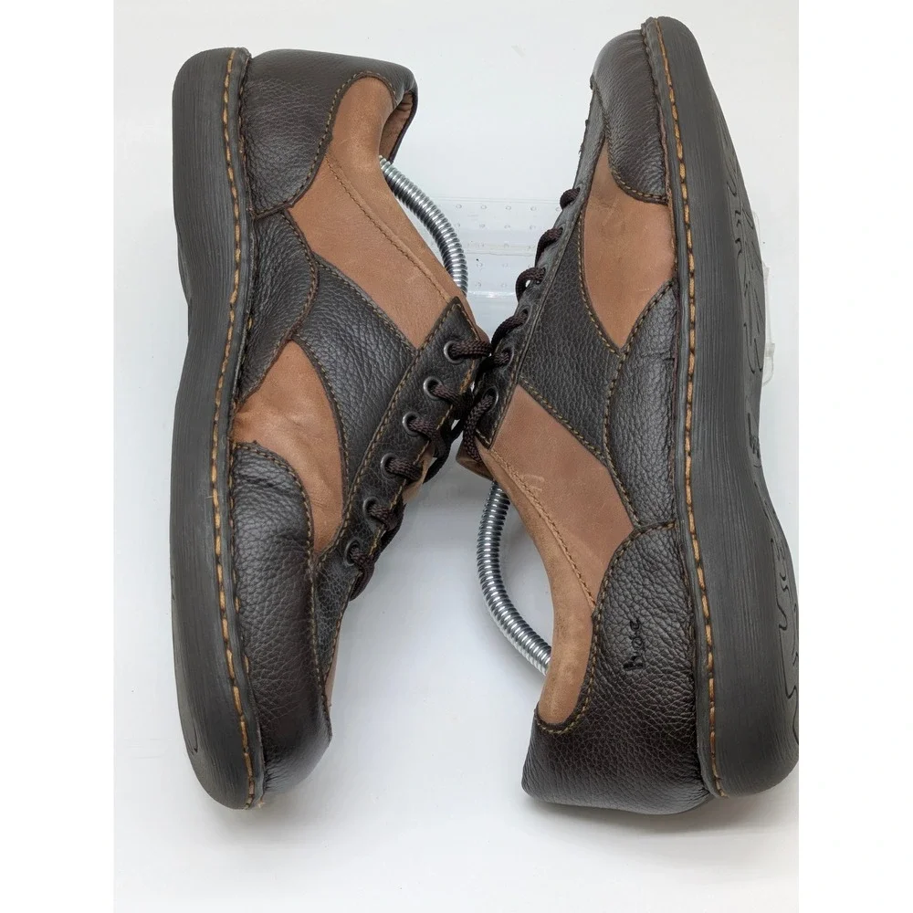 b.o.c. by Born Men's Brown Leather Lace Up Comfort Shoes Size 11 EU 43 Casual